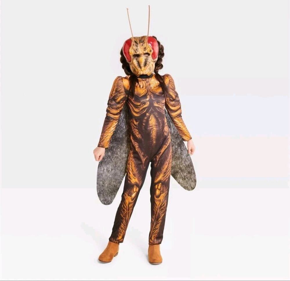 Hyde & Eek Kids Light Up Roach Halloween Costume with Mask and Wings NEW Size M